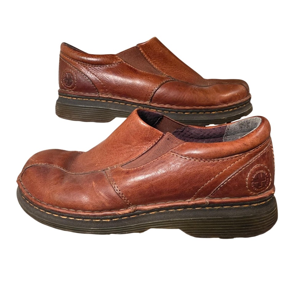 Doc Martens Tevin Brown Leather Slip On Loafers Mens 10 AW004 KV 04‎